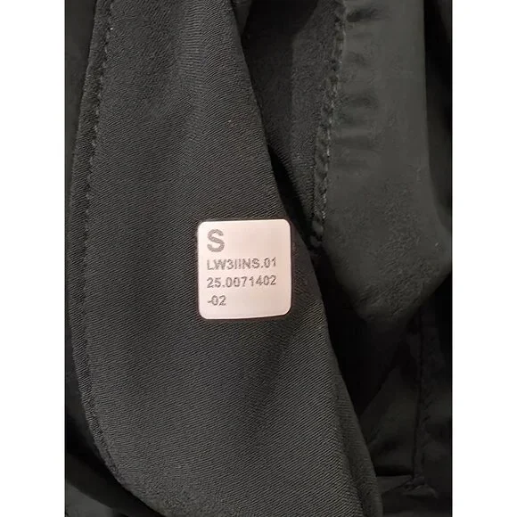 Lululemon Stretch Satin Nylon Rainforest Green Athleisure Cropped Jacket Sm - Picture 9 of 10